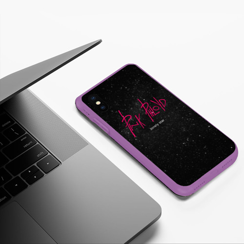 Чехол для iPhone XS Max матовый Pink Phloyd, цвет фиолетовый - фото 5