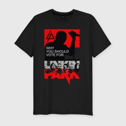 Мужская футболка хлопок Slim Linkin Park