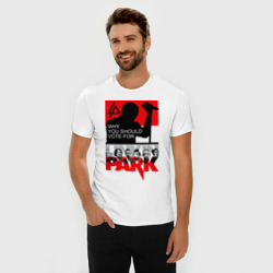 Мужская футболка хлопок Slim Linkin Park - фото 2