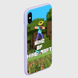 Чехол для iPhone XS Max матовый Король Майнкрафта - фото 2