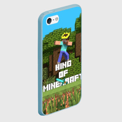 Чехол для iPhone 5/5S матовый Король Майнкрафта - фото 2