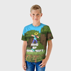 Детская футболка 3D Король Майнкрафта - фото 2