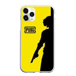Чехол для iPhone 11 Pro Max матовый PUBG ПАБГ yellow