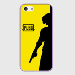Чехол для iPhone 5/5S матовый PUBG ПАБГ yellow