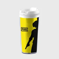 Термокружка-непроливайка PUBG ПАБГ yellow