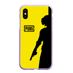 Чехол для iPhone XS Max матовый PUBG ПАБГ yellow