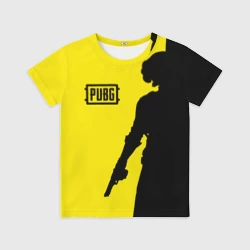 Детская футболка 3D PUBG ПАБГ yellow