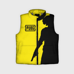 Детский жилет утепленный 3D PUBG ПАБГ yellow