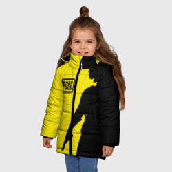 Зимняя куртка для девочек 3D PUBG ПАБГ yellow - фото 2