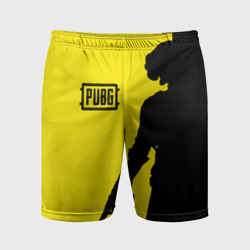 Мужские шорты спортивные PUBG ПАБГ yellow