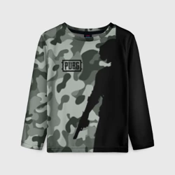 Детский лонгслив 3D PUBG military ПАБГ милитари