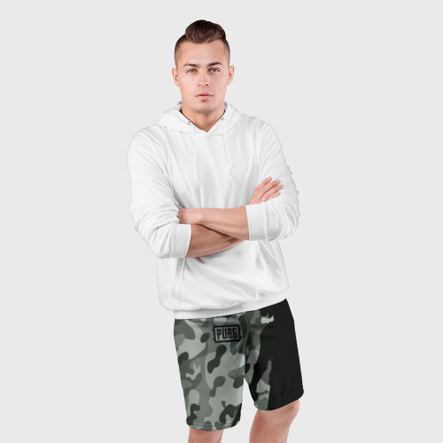 Мужские шорты спортивные PUBG military ПАБГ милитари, цвет 3D печать - фото 5
