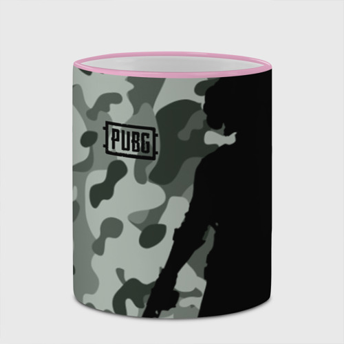 Кружка с полной запечаткой PUBG military ПАБГ милитари, цвет Кант розовый - фото 4