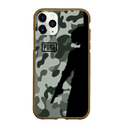 Чехол для iPhone 11 Pro Max матовый PUBG military ПАБГ милитари