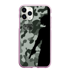 Чехол для iPhone 11 Pro Max матовый PUBG military ПАБГ милитари