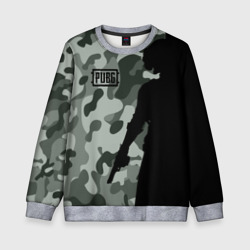 Детский свитшот 3D PUBG military ПАБГ милитари