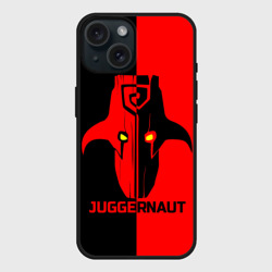Чехол силиконовый для Apple iPhone 15 матовый Juggernaut