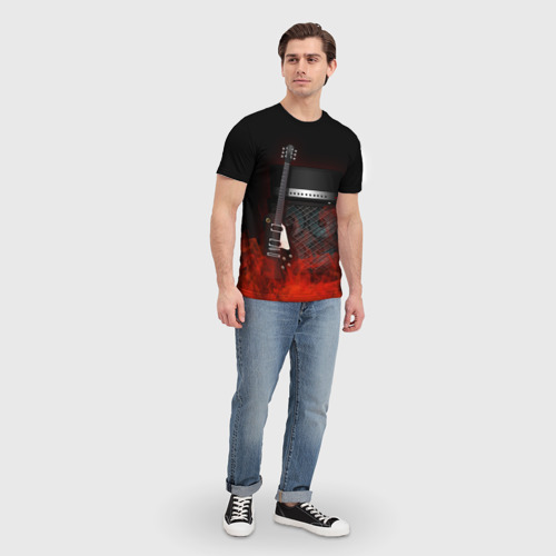 Мужская футболка 3D Rock, цвет 3D печать - фото 5