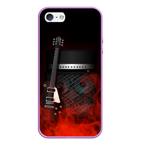 Чехол для iPhone 5/5S матовый Rock, цвет сиреневый