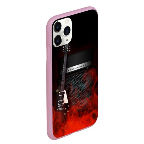 Чехол для iPhone 11 Pro Max матовый Rock, цвет розовый - фото 3