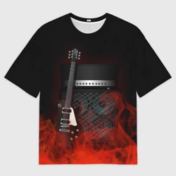 Мужская футболка oversize 3D Rock