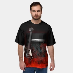 Мужская футболка oversize 3D Rock - фото 2