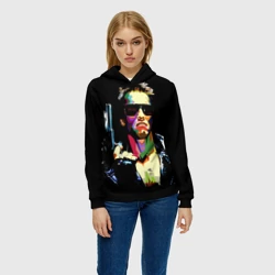 Женская толстовка 3D Терминатор - Арнольд Шварценеггер - фото 2