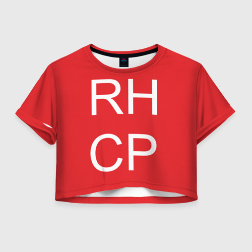 Женская футболка Crop-top 3D RHCP, цвет 3D печать