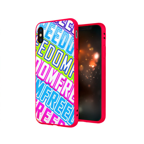 Чехол для Apple iPhone X силиконовый матовый FREEDOM 2 Фото 01 Чехол для Apple iPhone X силиконовый матовый FREEDOM 2 Фото 01