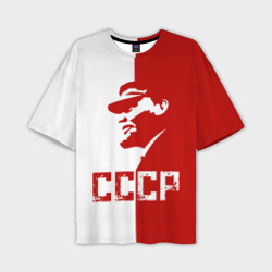 Мужская футболка oversize 3D Ленин СССР