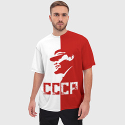 Мужская футболка oversize 3D Ленин СССР - фото 2