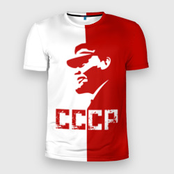 Мужская футболка 3D Slim Ленин СССР