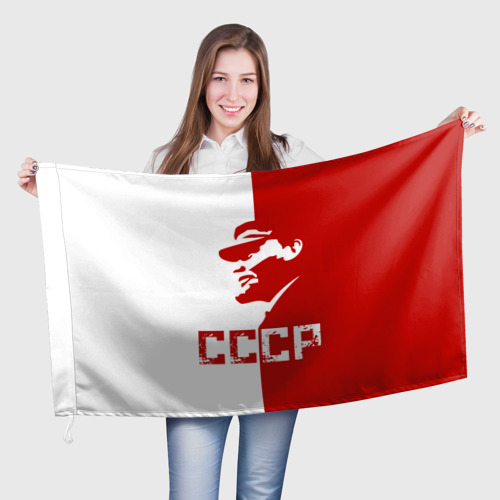 Флаг 3D Ленин СССР