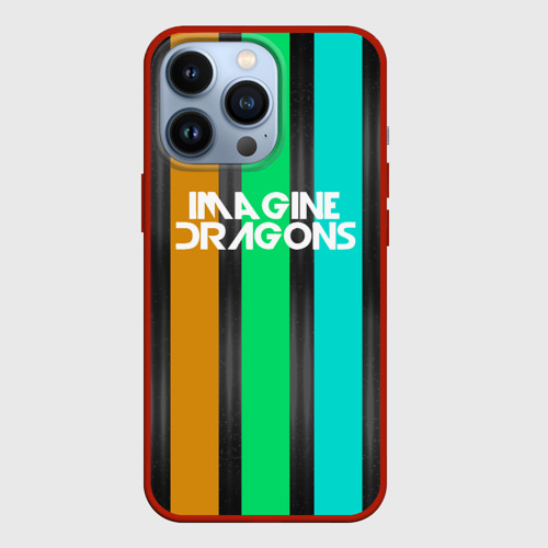 Чехол для iPhone 13 Pro Imagine dragons, цвет красный