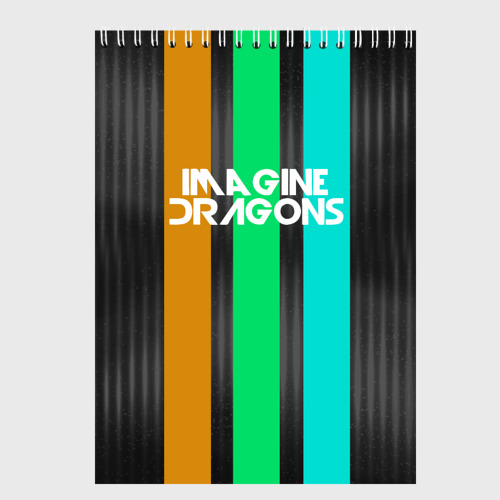 Скетчбук Imagine dragons, цвет белый