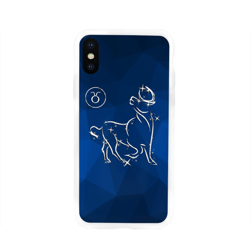 Чехол для Apple iPhone X силиконовый глянцевый Телец Фото 01 Чехол для Apple iPhone X силиконовый глянцевый Телец Фото 01