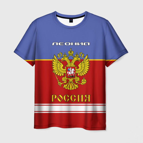 Мужская футболка 3D Хоккеист Леонид