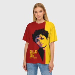 Женская футболка oversize 3D Green day Armstrong Billy Joe - фото 2