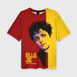 Женская футболка oversize 3D Green day Armstrong Billy Joe