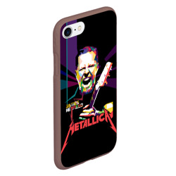 Чехол для iPhone 7/8 матовый Metallica James Alan Hatfield - фото 2