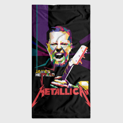 Бандана-труба 3D Metallica James Alan Hatfield, цвет 3D печать - фото 7