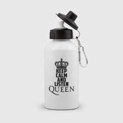 Бутылка спортивная Keep calm and listen Queen