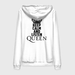 Мужская толстовка на молнии хлопок Keep calm and listen Queen