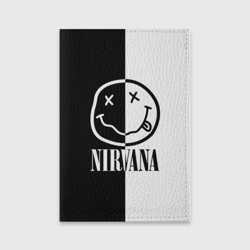 Обложка для паспорта матовая кожа Nirvana, цвет черный