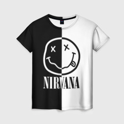 Женская футболка 3D Nirvana