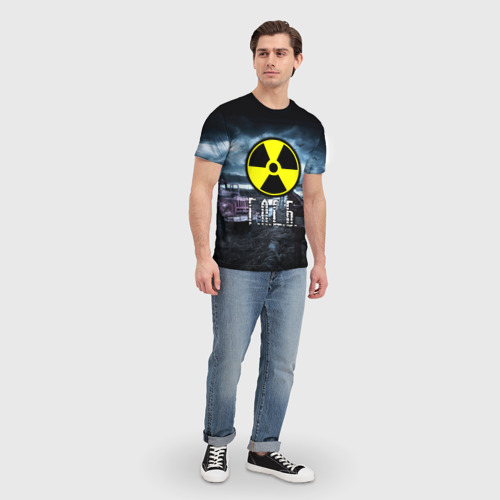 Мужская футболка 3D S.T.A.L.K.E.R. - Г.Л.Е.Б., цвет 3D печать - фото 5