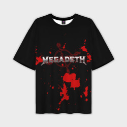 Мужская футболка oversize 3D Megadeth