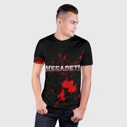 Мужская футболка 3D Slim Megadeth - фото 2