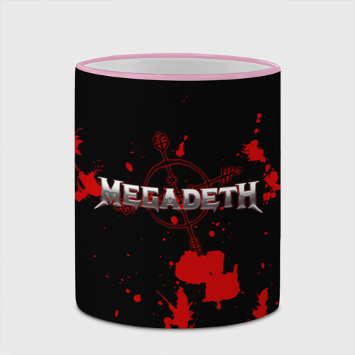 Кружка с полной запечаткой Megadeth, цвет Кант розовый - фото 4