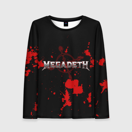 Женский лонгслив 3D Megadeth